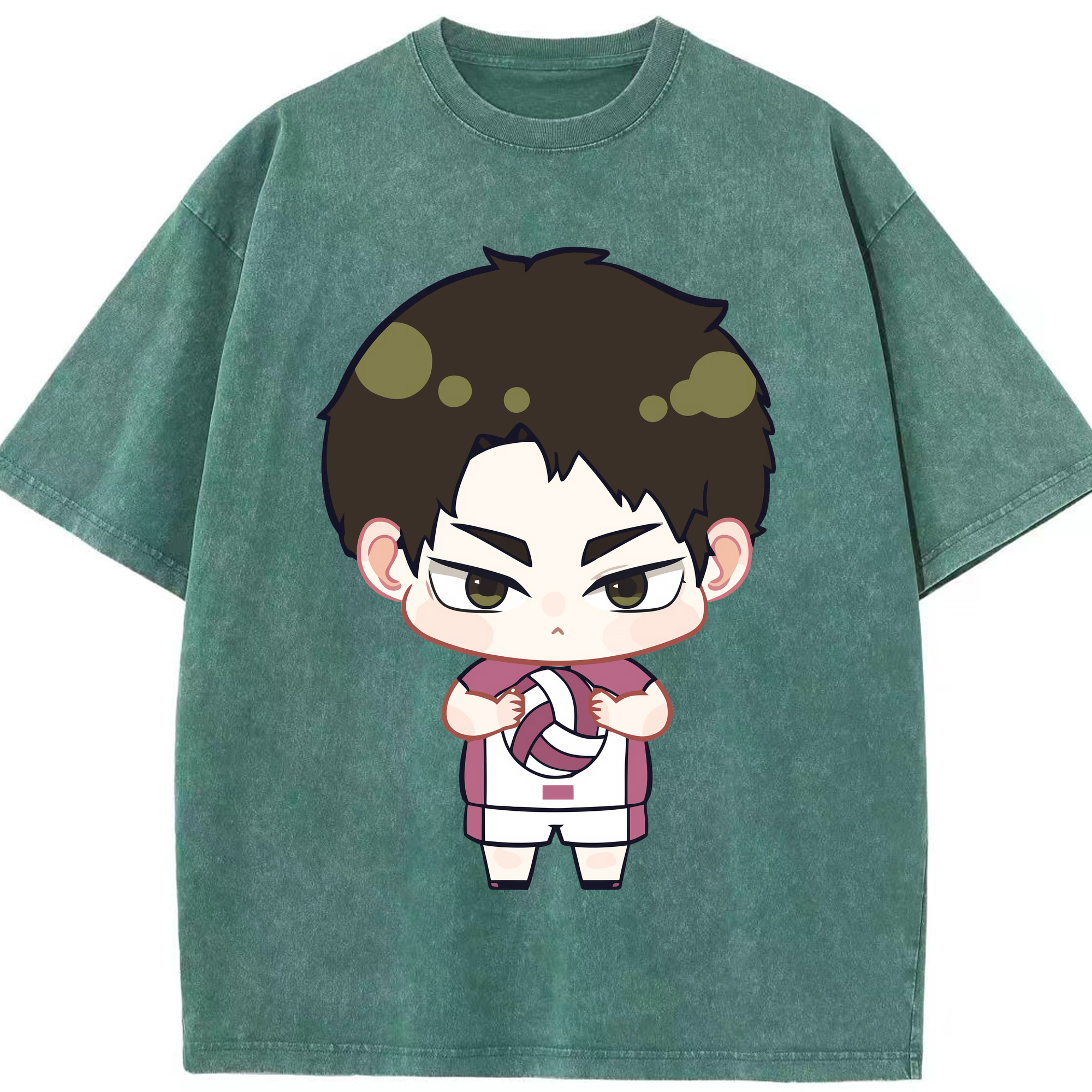 （画像用） ハイキュー!! Haikyu!! 綿100% ヴィンテージ風 半袖Tシャツ（フロントプリント）
